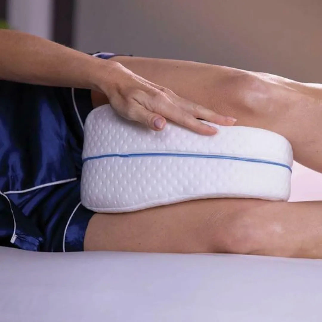 ALMOHADA ORTOPÉDICA PARA RODILLA DE ESPUMA VISCOELÁSTICA, ERGONÓMICA