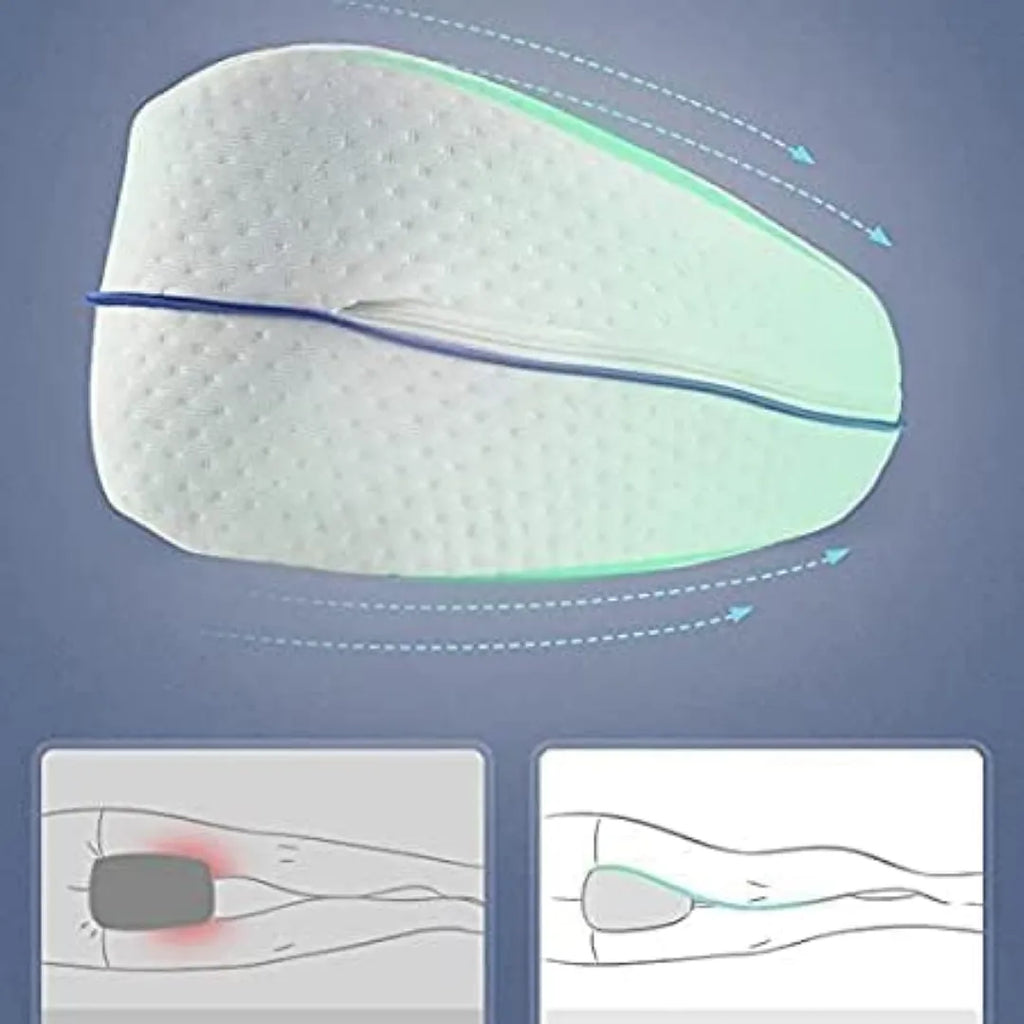 ALMOHADA ORTOPÉDICA PARA RODILLA DE ESPUMA VISCOELÁSTICA, ERGONÓMICA