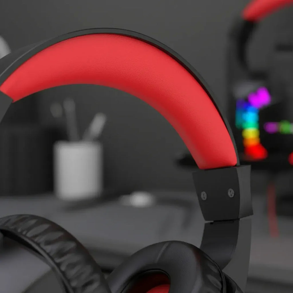AURICULARES GAMER WEIBO G62 LED RGB DE ALTA FIDELIDAD CON MICRÓFONO INTEGRADO Y DIADEMA AJUSTABLE PARA PC, PS4, XBOX Y LAPTOP