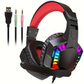 AURICULARES GAMER WEIBO G62 LED RGB DE ALTA FIDELIDAD CON MICRÓFONO INTEGRADO Y DIADEMA AJUSTABLE PARA PC, PS4, XBOX Y LAPTOP
