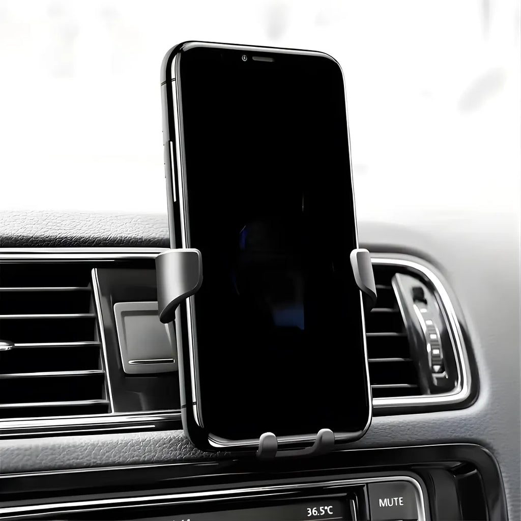 SOPORTE UNIVERSAL PARA CELULAR CON MONTAJE POR GRAVEDAD PARA REJILLA DE AIRE CARRO M-8064