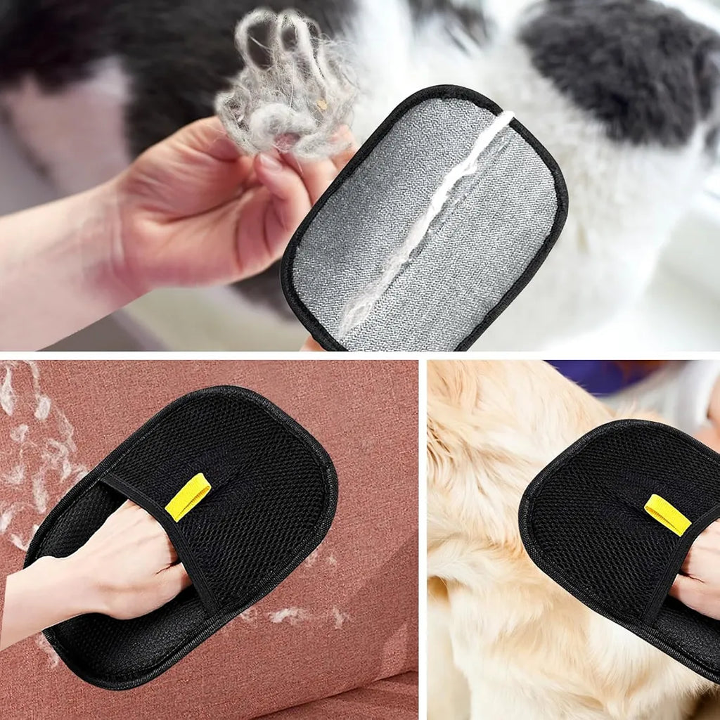 GUANTE QUITA PELOS Y PELUSAS PARA MASCOTAS CON TECNOLOGÍA ELECTROSTÁTICA BIDIRECCIONAL