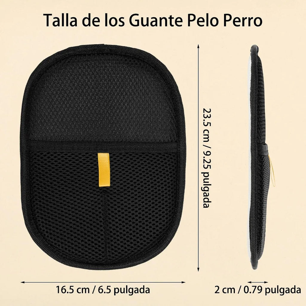 GUANTE QUITA PELOS Y PELUSAS PARA MASCOTAS CON TECNOLOGÍA ELECTROSTÁTICA BIDIRECCIONAL