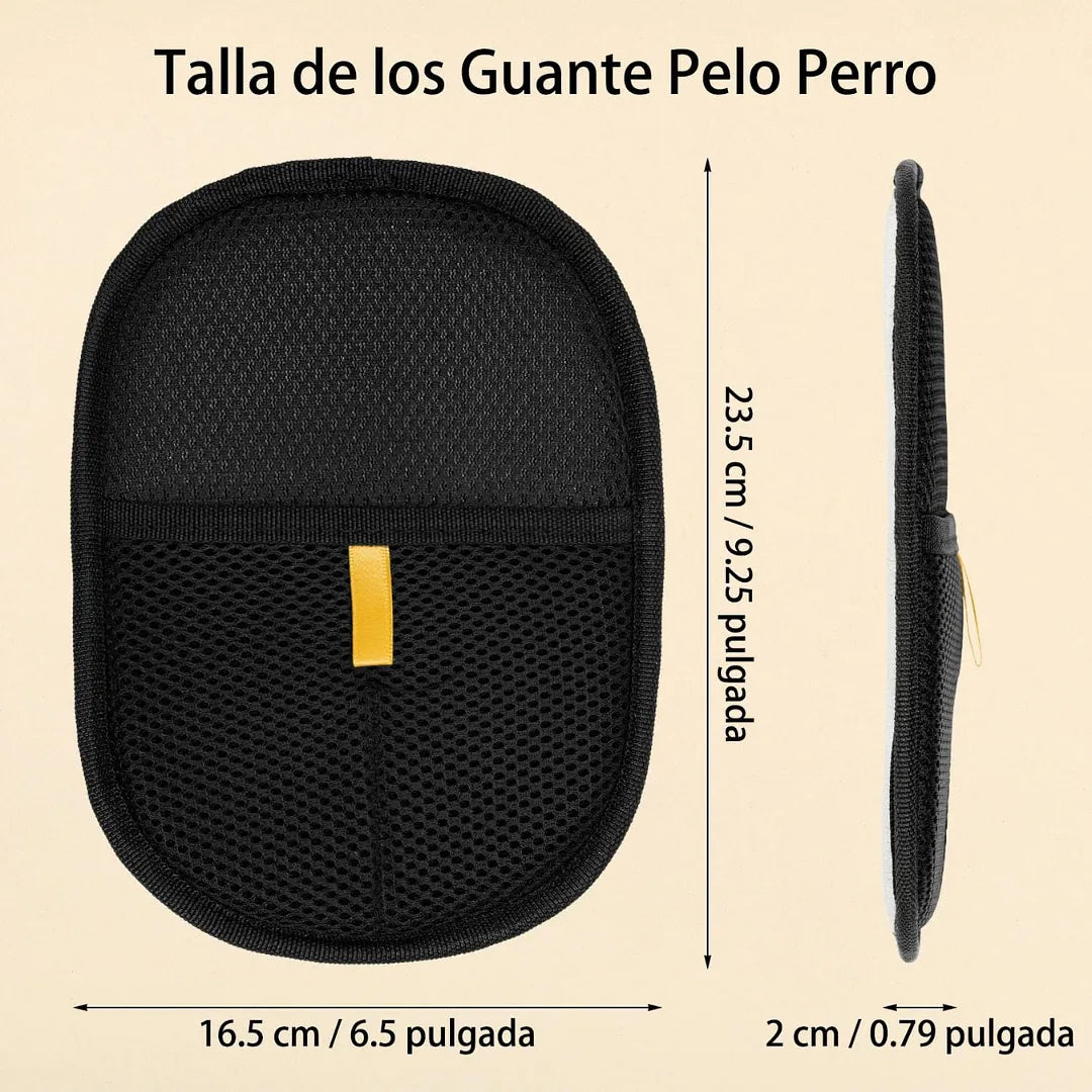 GUANTE QUITA PELOS Y PELUSAS PARA MASCOTAS CON TECNOLOGÍA ELECTROSTÁTICA BIDIRECCIONAL