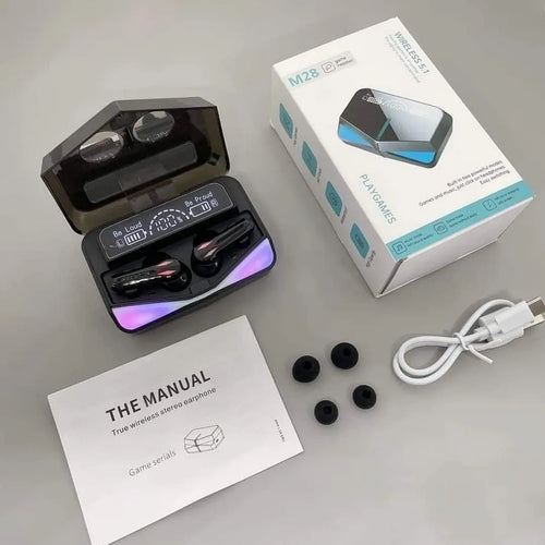 AUDÍFONOS GAMER M28 TWS BLUETOOTH 5.1