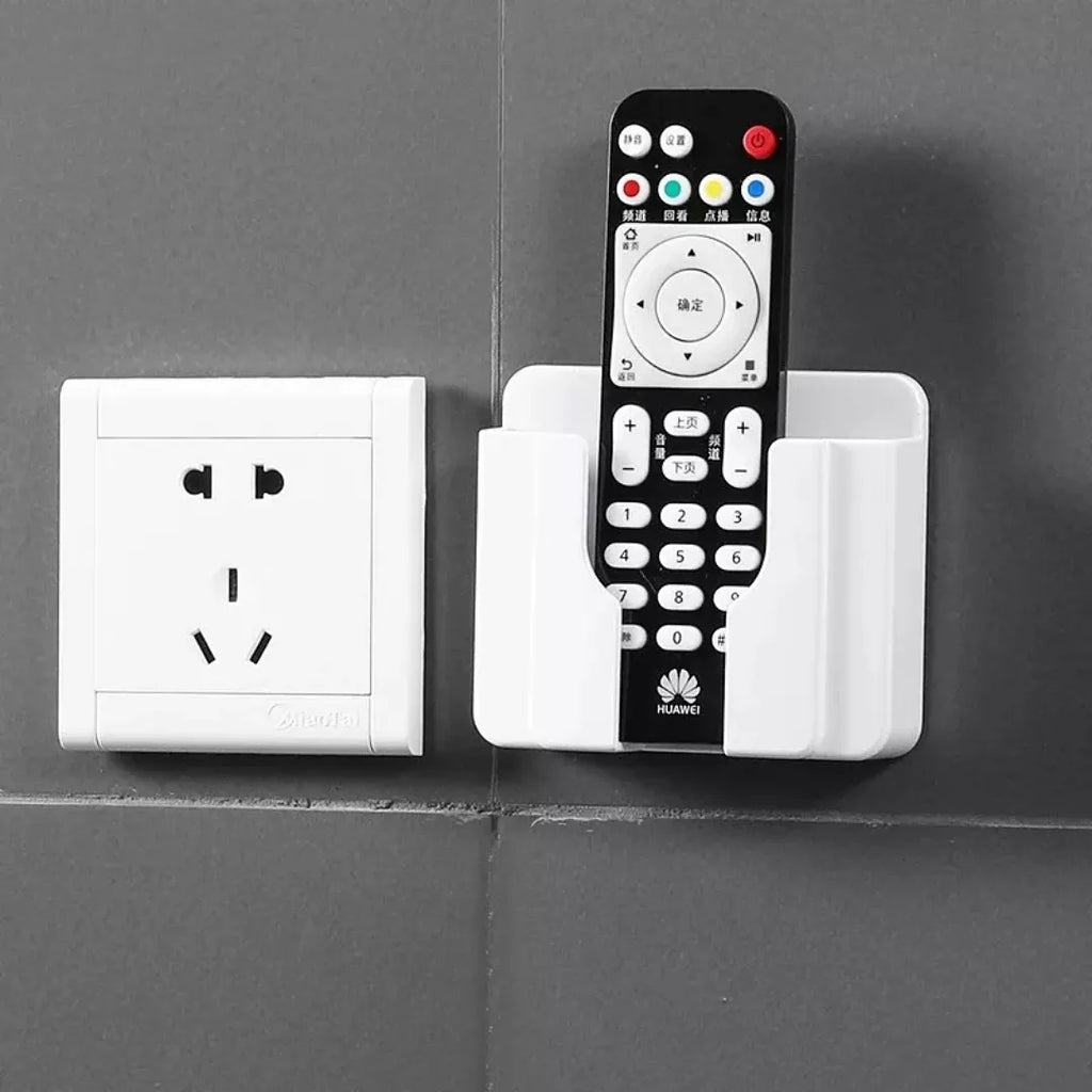 SOPORTE PARA TELÉFONO MÓVIL CON ORGANIZADOR DE CARGA – MONTAJE EN PARED, AHORRO DE ESPACIO Y USO SEGURO JUNTO A ENCHUFES