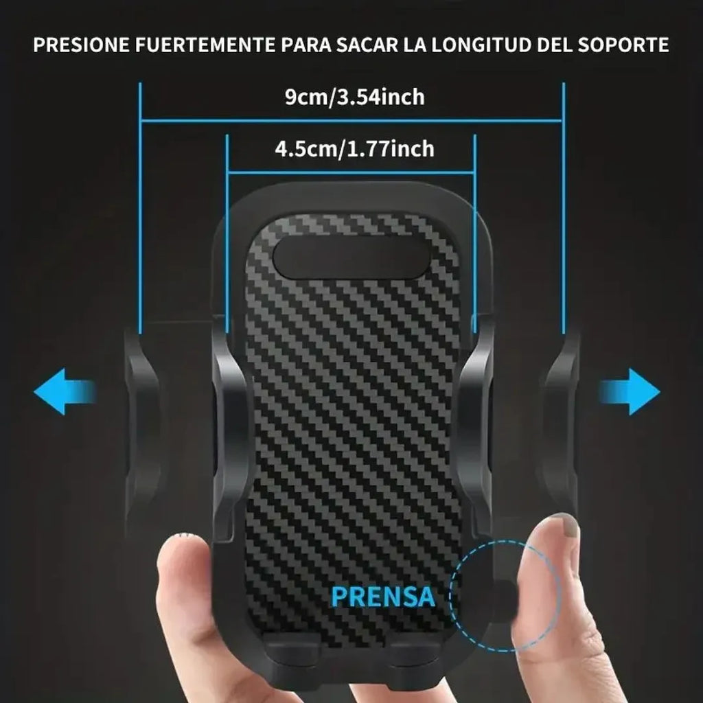 SOPORTE PARA CELULAR CARRO BASE AJUSTABLE CON VENTOSA DE ALTA SUCCIÓN Y BRAZO EXTENSIBLE