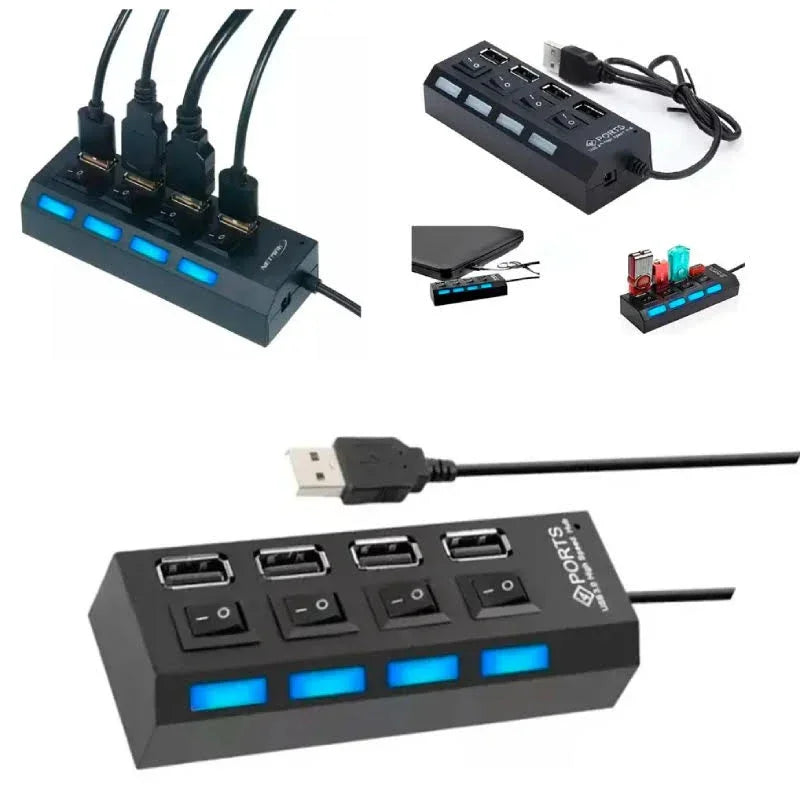 Regleta USB de 4 Puertos